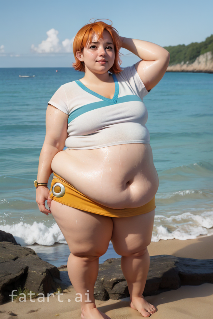 bloated nami at beach